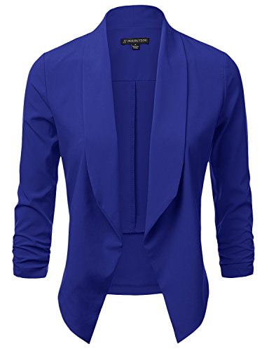 Jj perfection women s lightweight chiffon ruched sleeve…