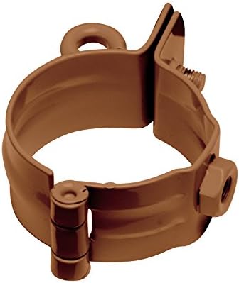INEFA Pipe clamp DN 50, Brown Steel, Galvanized, rain Gutter, roof Gutter Brown ST