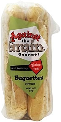 Against The Grain Gluten Free Rosemary Baguettes, 15 Ounce (Pack of 12)