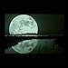 STARTONIGHT Canvas Wall Art Full Moon Water Reflection, Sky Framed Wall Decor 32