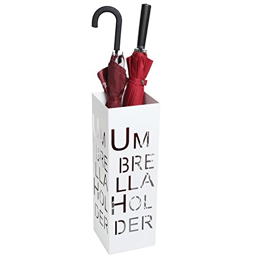 image for MyGift 21.5-Inch Freestanding Metal Tall Umbrella Stand Drying Rack wi