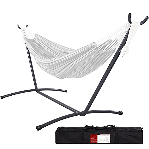 Lazy Daze Portable Heavy Duty Steel Hammock Stand with Adjustable Hooks