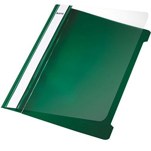 Esselte Leitz Standard Report File A4 Full-Length Title Strip-PVC Green