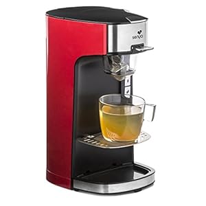 SENYA Tea Time SYBF-CM013 Rode theepot voor losse thee of zakjes, met uitneembare theezeef 1400 W