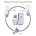 KEDSUM Wireless Remote Control E26/E27 Light Bulb Socket Remote Controller Switch, Wireless Light Switch Kit, Remote Lighting Fixtures for Lighting Lamp and Fixtures