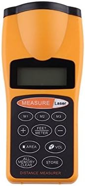 Ballylelly Digital LCD Ultrasonic Distance Measure Tape Measure Meter Laser Designator Point Rangefinder Area Calculator Laser Pointer