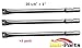 Hongso Repair Kit Stainless Steel Heat Plate Tent and Burner Pipe Gas Grill Replacement Parts for Char-Griller 5050 5650 Duo Gas Charcoal 3001, 3008, 3030, 4000, 4208, 5072, 5252 Models, SPE051