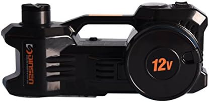 12V Electric Hydraulic Car Jack With Inflatable Pump Inside (6.1-17.1 inch, Black)