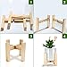 Indoor Plant Stand with Pots, ZOUTOG Mid Century Planter Stands, Beech Plant Stand for Indoor & Outdoor Use, Pots are Included, Pack of 2thumb 4