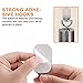 Adhesive Hooks, Heavy Duty Wall Hooks Stainless Steel Ultra Strong Waterproof Hanger for Robe, Coat, Towel, Keys, Bags, Home, Kitchen, Bathroom (Set of 16) (16Pack)