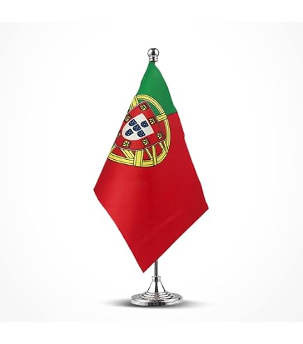Bandiera Portogallo Da Scrivania Anley - 6x4 Pollici Miniatura Portoghese