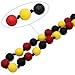 Sensory Oral Motor Aide Chew Necklace for Kids Adults Boys and Girls - Silicone Chewing Beads Jewelry for Autism, ADHD, Biting and Teething Toddlers (Yellow/Red/Black)