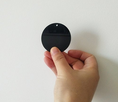 15PCS Black Acrylic Round Circle with Hole, Black Plexiglass Blank Circle Round Disc Keychain Earring Accessory 1/8" Thickness (2.0")