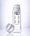 Cupture White Fruit Infuser Water Bottle - Made of Unbreakable Eastman Tritan - 24 oz