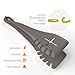 2 in 1 Bonke Tongs and Spatula - Perfect Salad, Fish, Spaghetti, Meat Steak Turner, Asparagus, Appetizer, Vegetable Tongs or Spatulas in Kitchen when Cooking - Flexible Nylon