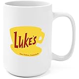 Lukes Diner Ceramic White Mug Coffee Mugs Tea Cups 15 Oz Two Sides Print (Lukes Diner)