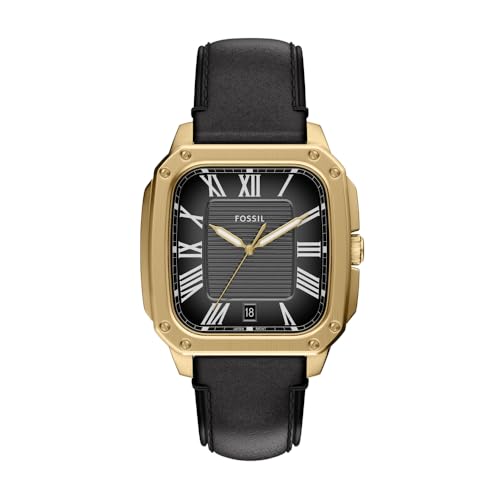 Fossil Crosby Mens 42MM Gold-Tone Stainless Steel Watch, FS6151