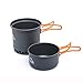 widesea Camping Cookware Outdoor Pot Pan Cooking Equipment Heat Exchange Design for Hiking Backpacking
