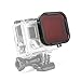 Luxebell New Design Underwater Dive Red Filter Lens with LUXEBELL Microfiber Cleaning Cloth for Gopro Hero4,hero3+ Camera