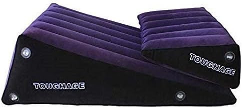 SXB-Love Portable Inflatable Triangle Wedge Pillow Climax Magic aid Position for Deeper Position Support PVC Flocking Bed Wedge Pillow for Couples Travel Exercise Bed Skills Palo de masaje para adulto