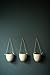 Ceramic Wall Hanging Planter Wall Decor Flower Pot Succulent Air Plant, Set of 3