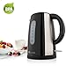 Odette Fast Boil 7 Cups (1.7 Liter) BPA-Free Black Electric Hot Water Kettle for Tea, Coffee with Auto Shut Off, Boil Dry Protection and Cool Touch