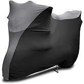 WinPower Indoor Motorcycle Cover Soft Stretch Dustproof Protection, 96inch | Elastic Breathable Scratchproof Cover for Motorbikes Bikes, Ideal for Indoor Use, Not Waterproof