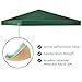 Tangkula 10'x10' Canopy Cover Outdoor Patio Gazebo Replacement Top Cover Wedding Party Event Tent Cover Heavy Duty Durable Waterproof Sun Snow Rain Shelter 1-Tier or 2-Tier 3 Color (2-Tier, DGN)