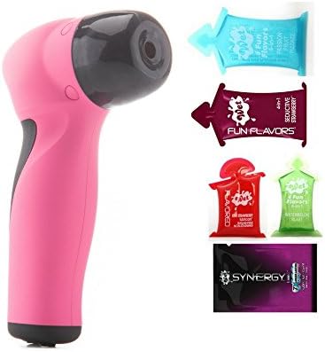 The Conquest Revolutionary Suction Vibe Massager + Free Lube Sampler Set (Pink)