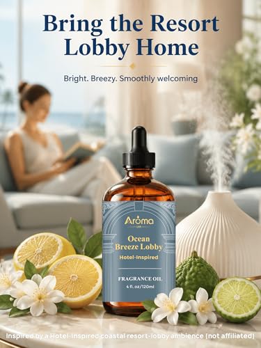 Ocean Breeze Lobby — a Hotel-Inspired Fragrance Oil that Feels Like a Coastal Resort Lobby, Diffuser Oil for Home for Diffusers and Crafting