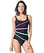 Delimira Women's Sexy Beachwear One Piece Slimming Swimsuit Bathing Suit Black US 8-10