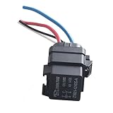 ESUPPORT Car Truck Motor Heavy Duty 12V 40A SPST Relay Socket Plug 4Pin 4 Wire Waterproof Seal