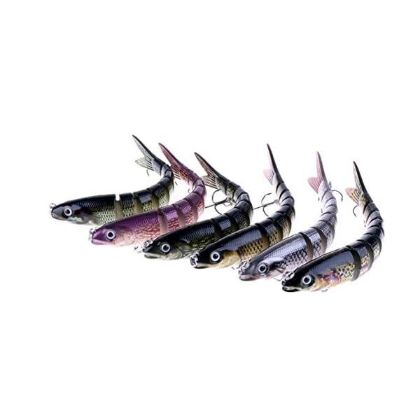 Isafish-Swimbaits-For-Bass-Crankbait-Bionic-Multi-Jointed-8-Segment-Pike-Fishing-Lures-Minnow-Hard-Bait-535-Inch-066-Ounce