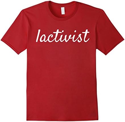 Mens Lactivist Breastfeeding T-shirt Small Cranberry