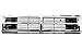 Evan-Fischer Grille Assembly Compatible with 1987-1988 Toyota Pickup Center Plastic Chrome Shell/Painted Black Insert