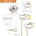 Simptech Metal Earbuds Headphones With Microphone – Earphones with Remote Control Noise Cancelling,Crystal Clear Sound,Comfort-Fit Design, Best for iphone and Android Phones (Gold)