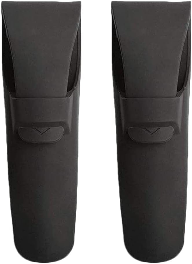 PREMJCROY 2Pcs Silicone Razor Case Black Waterproof Travel Shaver Protector