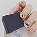 Halloween Nail Decals Tip Nail Art Stickers Self-adhesive Nail Decoration for Manicure DIY or Nail Salon 4 Sheet (black 01)