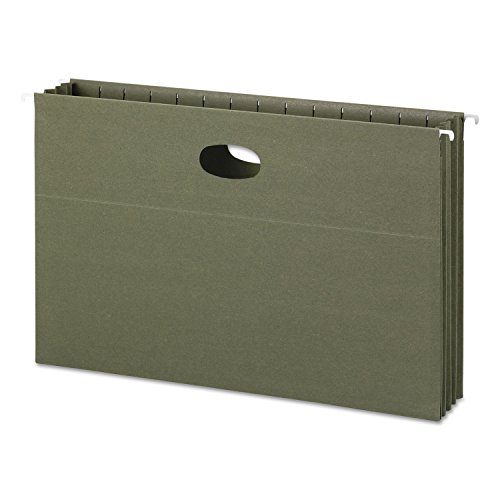 Smead 100% Recycled Hanging Pocket with Full-Height Gusset, 3-1/2" Expansion, L…
