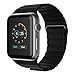 Apple Watch Band, JETech 42mm Genuine Leather Loop with Magnet Lock Strap Replacement Band for Apple Watch 42mm All Models No Buckle Needed (Leather Loop - Black)