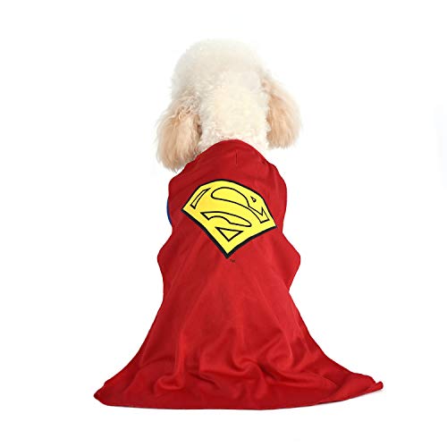 DC Comics Superman Dog Costume, Extra Small (XS) Superhero Costume