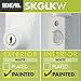 Ideal Security Deadbolt for Storm and Screen Doors, White