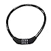 RORIO Bike Cable Lock, 4 Digit Security Resettable Combination Coiling Cable Bike Locks Without Mounting Bracket, 2 Feet x 1/2 Inch (Black)