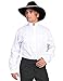 Scully Rangewear Men's Rangewear High Collar Bib Front Shirt White Large