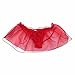 Crossdress Panties Feeshow Men's Jockstrap Lace Briefs Sissy Pouch Underwear Ruffle Skirted Red Medium