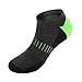 Men's Low Cut Athletic Socks-6 Pairs Ankle Quarter Socks with Cushion Liner