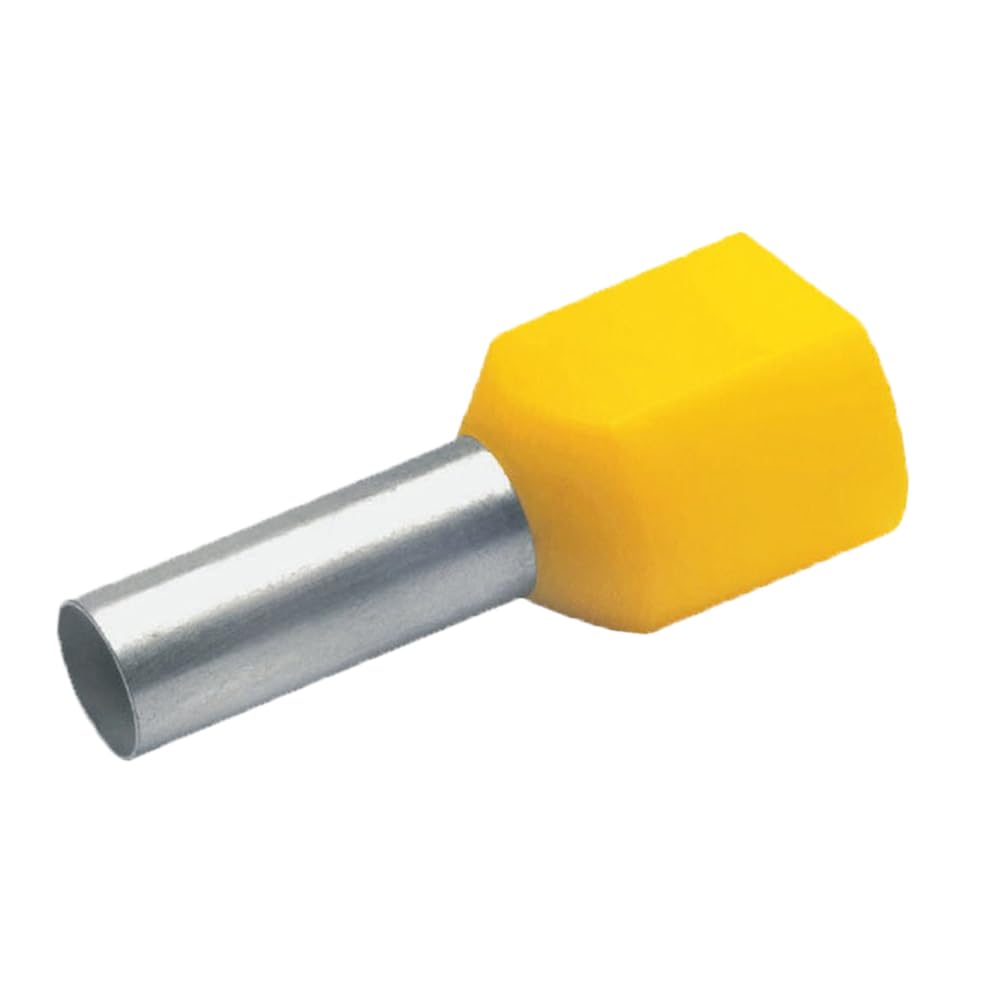 KafTon Twin Cord End Terminals (6.0mm² - Yellow)