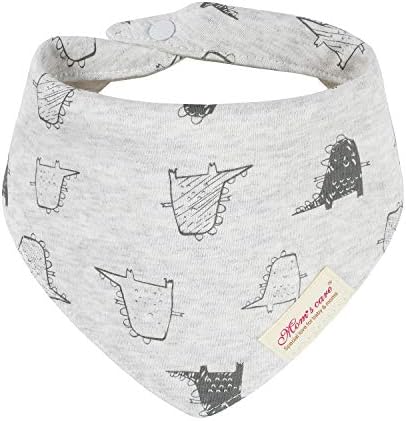 Baby Bandana Drool Bibs, muslin bibs 100% Cotton, Solid color and embroidery,Soft and Absorbent, 3-Pack (New Arrival)