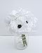 Sweet Home Deco 10’’ Blooming Peony and Anemone Silk Artificial Wedding Bridal Bouquet/Home Flower (No Pot Included) (White)
