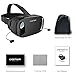 3D VR Glasses W/Headphones Virtual Reality Headset for VR Games & 3D Movies by LyStar, VR Headset 3D Video Glasses for IOS & Android Smartphones Fit for 4.5